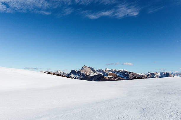 istock Minimalist Winter Scene on Seiser Alm with Dolomite Peaks 2249250441