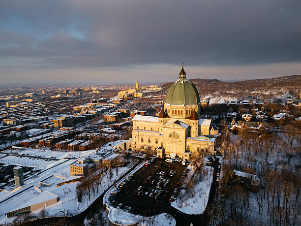 istock Aerial view of Oratory catholic cathedral basilica. Montreal, Quebec, Canada 2249268149