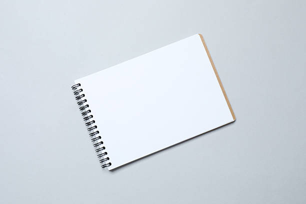 istock Flat lay with pencil and notebook on color background, top view 2249269084