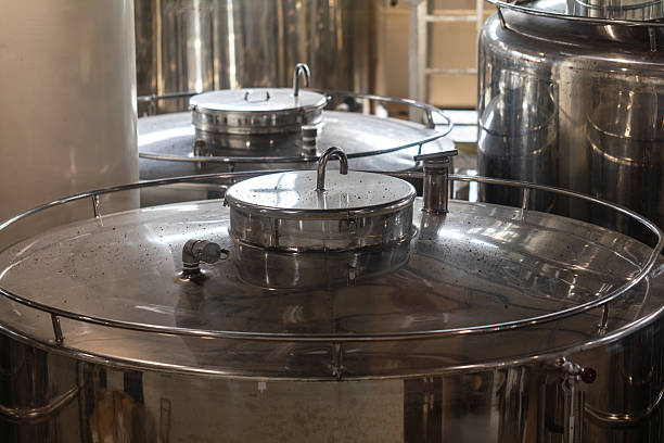 istock A brewery in Okinawa, Japan, displays large containers storing spirits (such as ingredients for snake wine). 2249270906