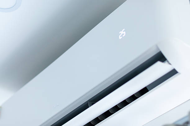 istock Cooling action air conditioner installation in modern home indoor setting detailed view 2249272707