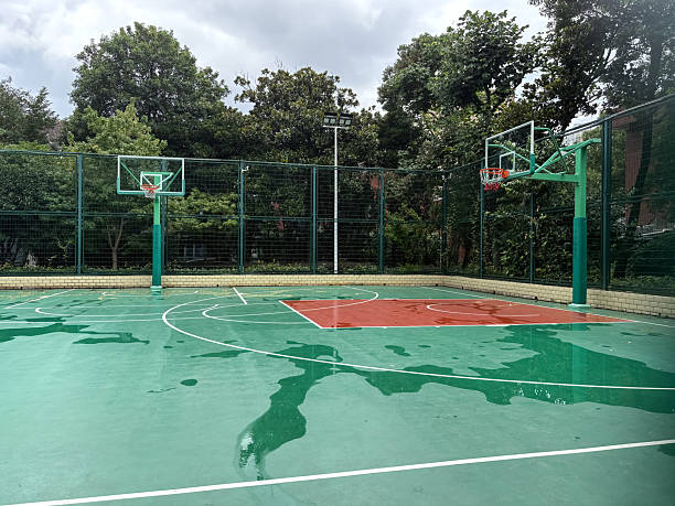 istock An empty basketball court 2249274782