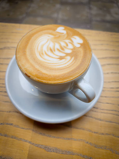 istock Cup of cappuccino with heart shaped latte art 2249274960