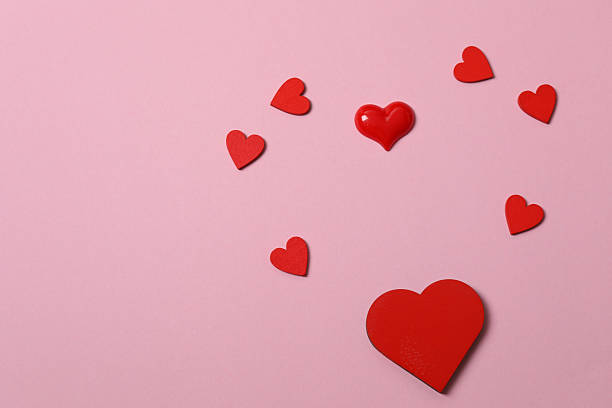 istock Valentine's Day card with hearts, on a pink background. 2249278509