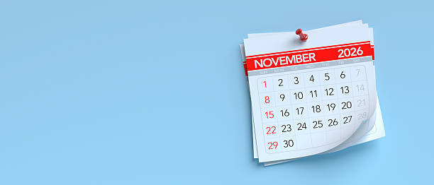 istock February 2026 Calendar Page with Red Thumbtack 2249279545
