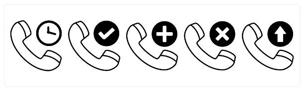 istock A set of 5 contact icons as call time, right call, add call 2249282431