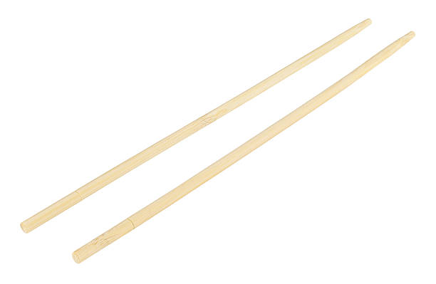 istock Bamboo wooden chopsticks isolated on a white background. Full depth of field. 2249282962
