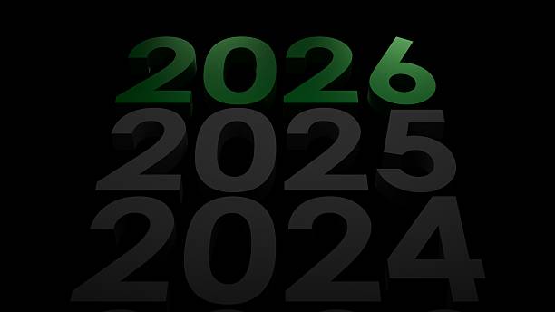 istock Green 3D 2026 Year Number Above Dark Background With Subtle Previous Years Signifying Future Strategy Growth And Planning 2249286925