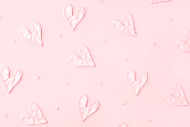 istock Valentine's day concept. Pink hearts on background. 2249294429