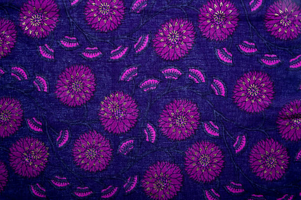 Close up of pink antique paper texture with Victorian floral pattern full frame.