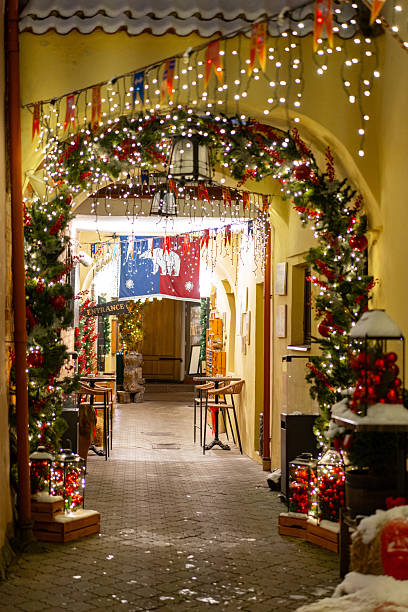 istock Festive Christmas Vilnius street 2249298814