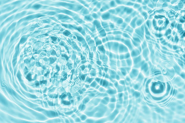 istock Water Background of Summer Pool and Waves Splash Abstract Pattern Texture on Swimming Poolside with Light,Shadow on Blue water, Sea Blue Circle Surface with Ripples,Splashes with Sunlight 2249299190