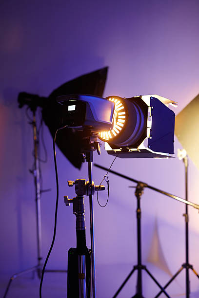 istock Modern LED studio lights and set for commercial video and photography use. 2249299648