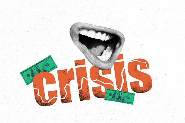 istock Creative poster banner 3d collage photo of faceless mouth banknote dollar inflation problem usd capital regress capital fail 2249306583