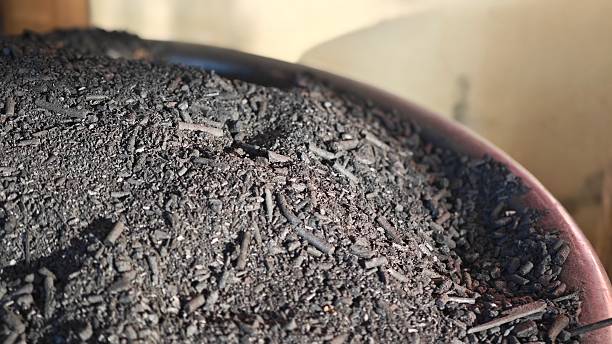 istock Pile of black charcoal powder. 2249307517