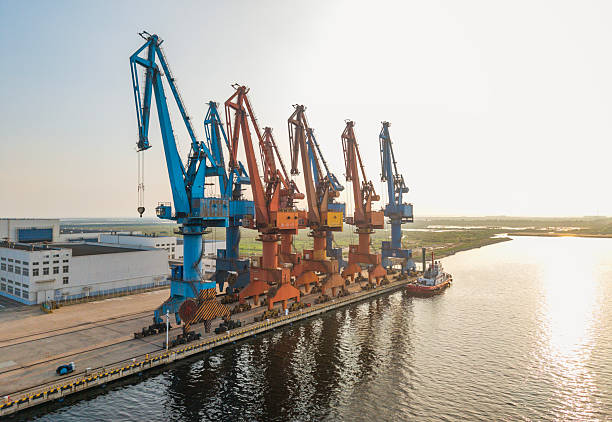 istock Heavy industrial machinery at the seaside dock 2249310182