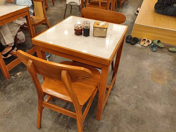 Dining Table and Chair in a Casual Restaurant