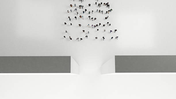 istock People walking on minimal white and grey architectural space seen from above 2249319436