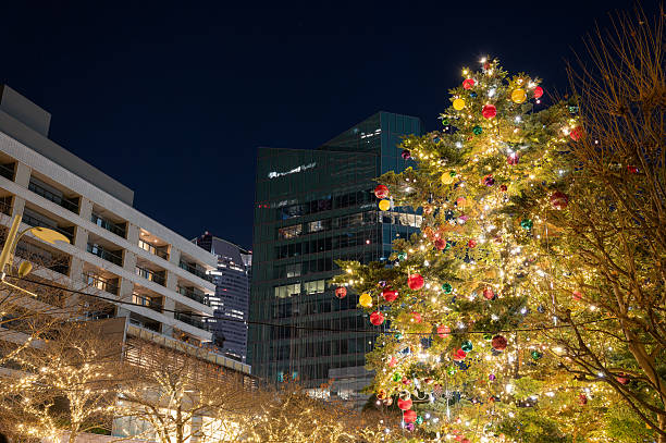 istock Outdoor Christmas Tree Illumination in Urban Park 2249322363