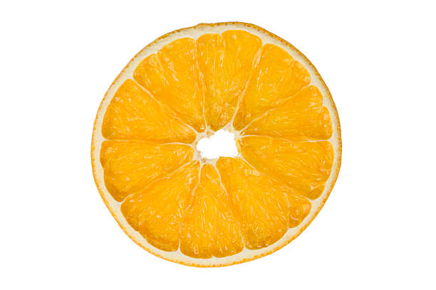 istock Slice of orange fruit isolated on white background with clipping path. 2249322565