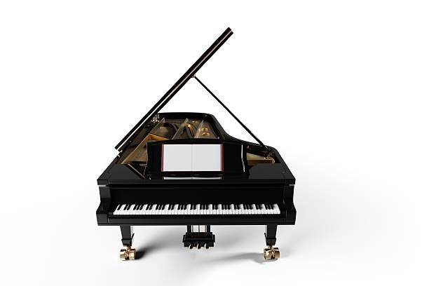 istock Classic black grand piano isolated on white background 2249327654