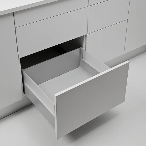 istock 90 cm Kitchen Drawer with Frosted Glass Sides 2249329255