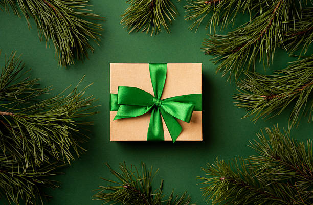 istock Christmas Frame with Fir Branches and Ornaments 2249330479
