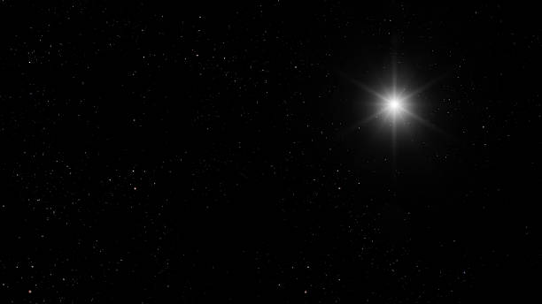 istock night Christmas panorama with a star in the sky 2249342303