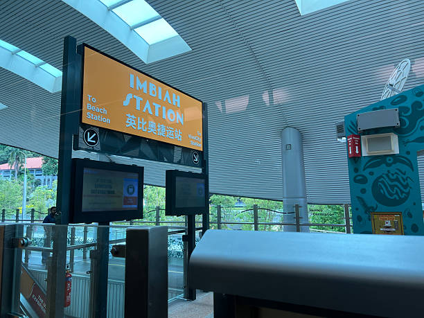 Singapore Sentosa Express train station interior