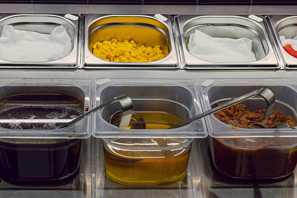 istock Catering containers with preparations in the kitchen of a professional restaurant 2249348378