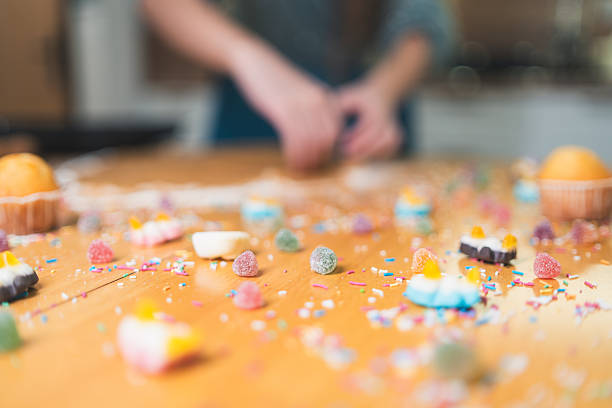 sweet baked colorful goods