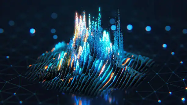 Photo of Glowing Data Pattern - Digital Analytics, Artificial Intelligence, Emerging Technologies