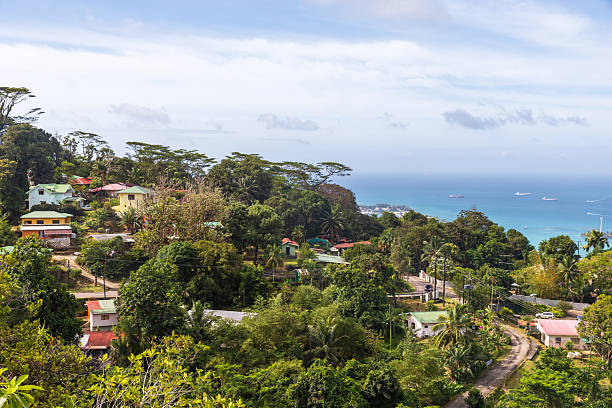 istock Mahe island, Seychelles. A tropical island setting featuring a vibrant coastline, 2249374835