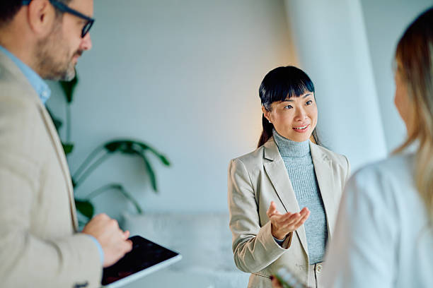 istock Business colleagues having a dynamic meeting in the office 2249377841