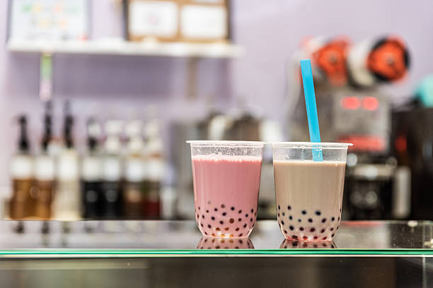 bubble tea in a disposable cup