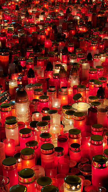 istock flaming red candles , a place of reverence 2249386713