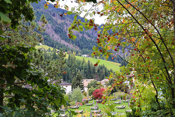 View over St. Ulrich in South Tyrol, Italy