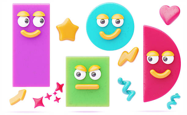 Adhesive note paper with happy face