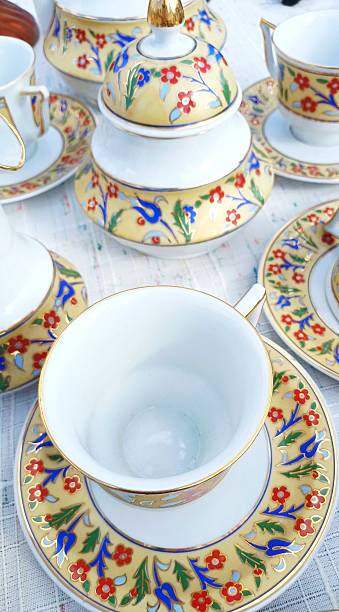istock Vintage teacups. Porcelain cups. 2249393156