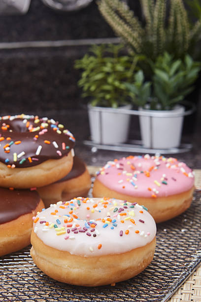 istock Close-up of five donuts 2249394646