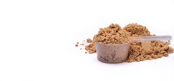 istock Chocolate whey protein. Supportive nutrition for muscle building 2249403565