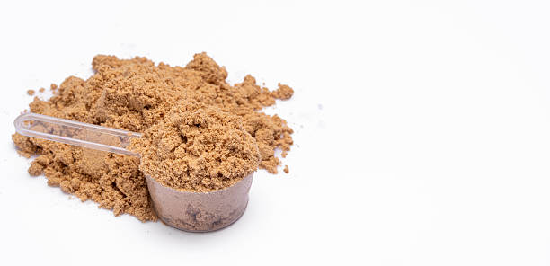 istock Chocolate whey protein. Supportive nutrition for muscle building 2249403728