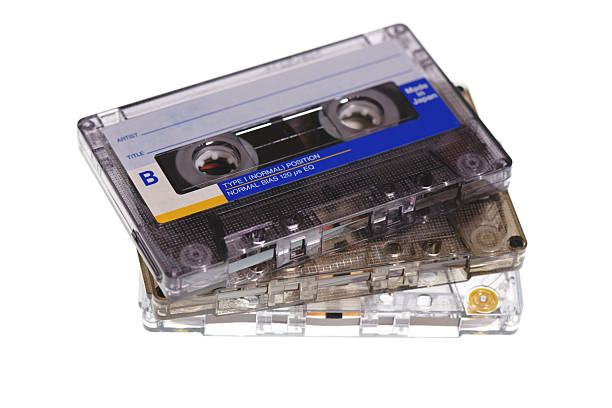 istock Stack of retro audio cassettes isolated on white background 2249404654