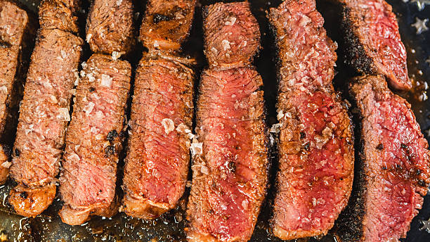 istock Rare Sliced Rump Steak on Plate 2249409365