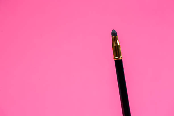 istock Makeup brush for eyes. Eyeliner. Sponge applicator for blending the pencil. 2249410085