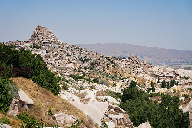 Uchisar Castle in Cappadocia, Nevsehir City, Turkiye