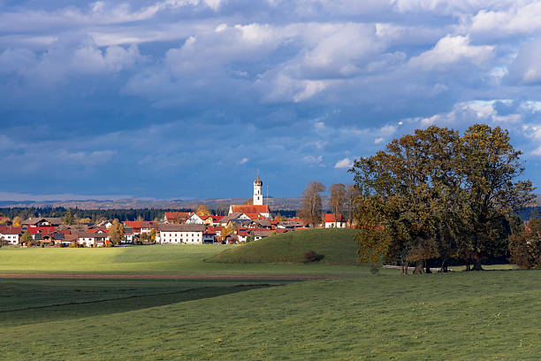 panorama of Antdorf with church
