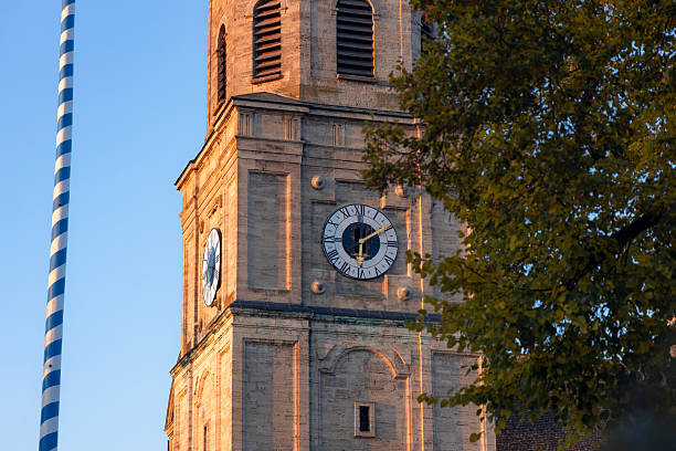 abbey of Polling in the evening