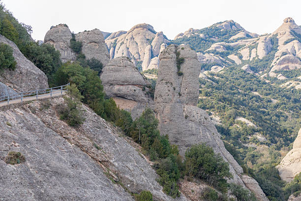 Montserrat mountain in autumn.