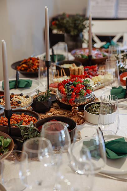 istock Traditional Turkish meze and appetizers on dinner table 2249434085